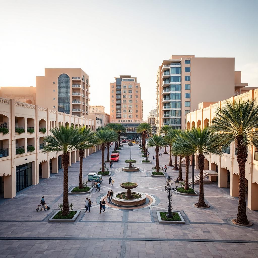 Msheireb Downtown Doha plaza, Qatar